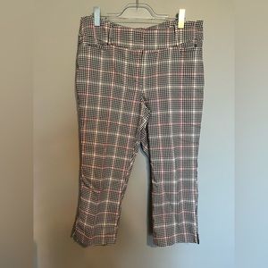 Lane Bryant ankle plaid pant